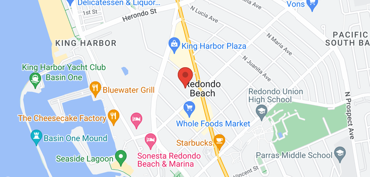 map of 510 N Francisca Redondo Beach, CA 90277